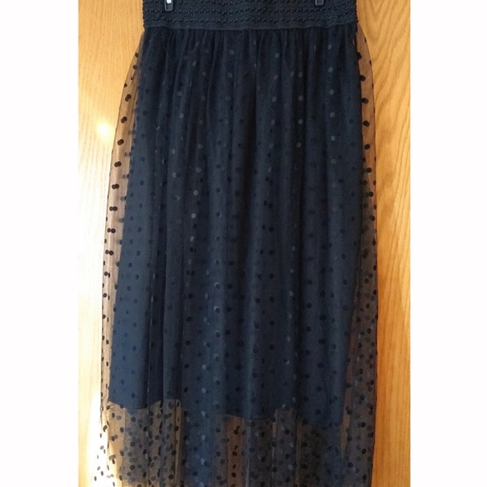 3/$20 Black Polkadot Tulle Skirt